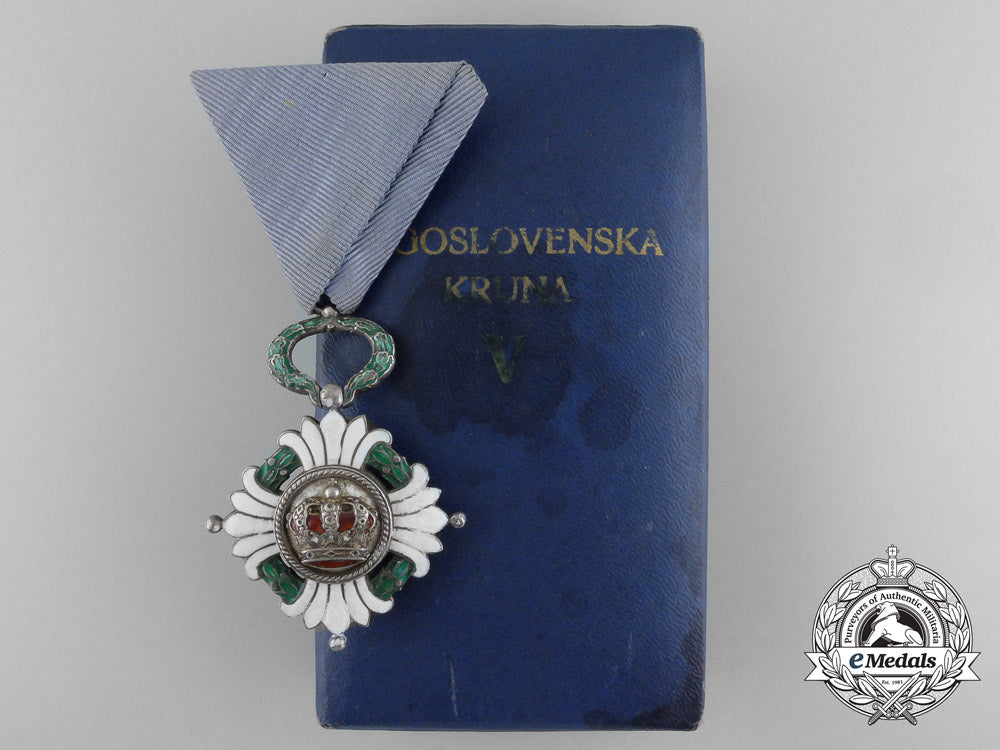 an_order_of_the_yugoslav_crown;_fifth_class_with_case_by_huguenin_freres_b_9735_1
