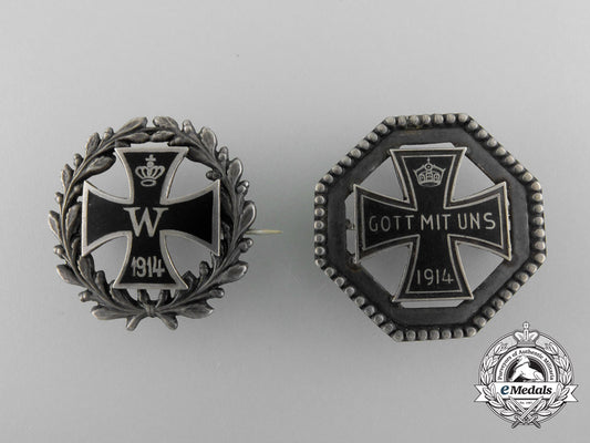 two_first_war_german_iron_cross_badges1914_b_9910