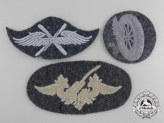 Three Cloth Luftwaffe Insignia