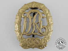 A Gold Grade Drl Sports Badge By Hensler Of Pforzheim