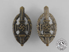 Two Nskov (National Socialist War Victim’s Care) Membership Badges