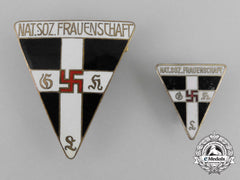Two National Socialist Women’s League Membership Badges