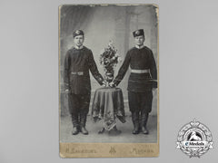Russia, Imperial. A Studio Photo Of Two Imperial Soldiers