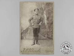 Russia, Imperial. A Studio Photo Of A Solider With Two Awards