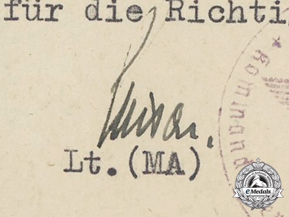 germany,_kriegsmarine._two_award_documents_to_leutnant_zur_see;_wound_badge&_ek_bb_0307_1