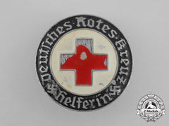 A Third Reich Period Drk (German Red Cross) Female Auxiliary Badge