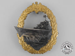 A Fine Early Quality & Near Mint Kriegsmarine Destroyer War Badge By Schwerin