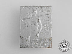 A 1939 Nsrl Baden Gymnastics Festival In Mannheim Badge