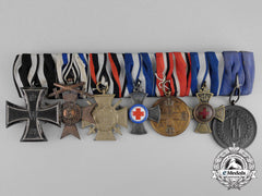 A Medical And Ss Faithful Service Medal Bar