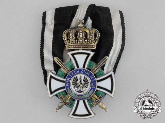 a_royal_house_order_of_hohenzollern;_knight's_cross_with_swords_by_wagner_bb_0840