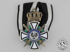 A Royal House Order Of Hohenzollern; Knight's Cross With Swords By Wagner