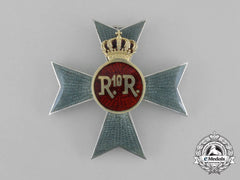 Romania, Kingdom. A Cavalry Officer's Seven Years' Service Regimental Badge