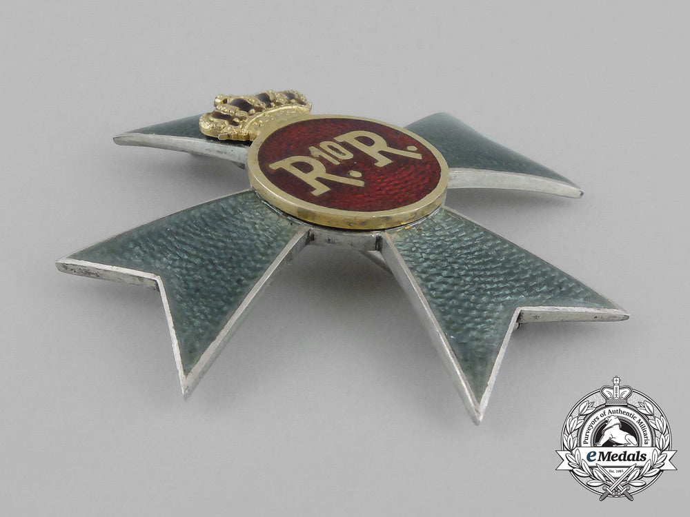 romania,_kingdom._a_cavalry_officer's_seven_years'_service_regimental_badge_bb_1049