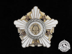 A Yugoslavian Order Of The Republic With Silver Wreath; Cased Early Version