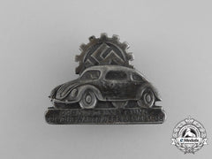 Germany. A 1938 Fallersleben Volkswagen Factory Cornerstone Laying Ceremony Badge