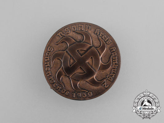 a1939_nsdap_hamburg_district_summer_solstice_celebration_badge_bb_1186