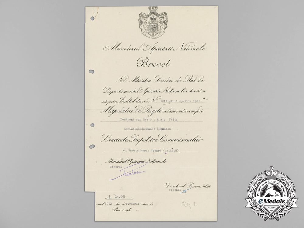 a1942_romanian_crusade_against_communism_award_document_bb_1357