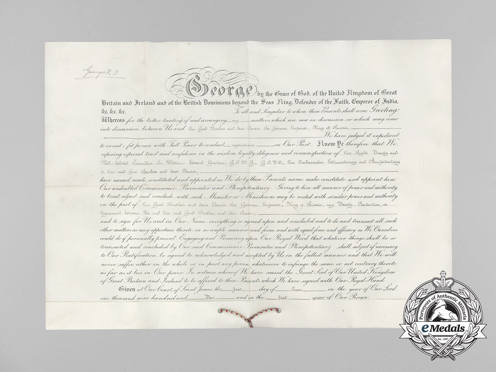 a_historic_appointment_document&_seal_to_the_ambassador_at_the_prussian_court1910_bb_1363