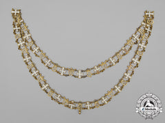 An Early Danish Order Of Dannebrog Collar Chain C.1840