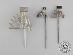A Grouping Of Three Nsbo (National Socialist Factory Cell Organization) Membership Stick Pins
