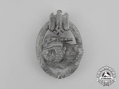 A Second War German Silver Grade Tank Badge By Hermann Aurich Of Lüdenscheid