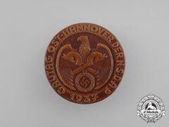 A 1937 Nsdap East Hanover Regional Council Meeting Badge By E. O. Friedrich