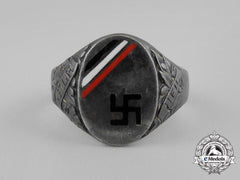 A Third Reich Period German Veteran’s Ring; Silver