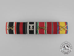 A Unique First And Second War German Medal Ribbon Bar