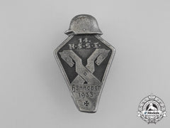 A 1933 Rfsi Hannover Badge By Lameyer Of Hannover