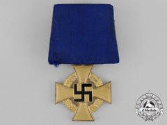 A Parade Mounted Third Reich Period German 40-Year Faithful Service Cross; First Class