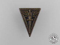 A 1933 4Th Regional Festival Of The National Socialist League Of German Jurists Badge