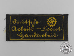 A Third Reich Period Daf (German Labour Front) “Handcrafted” Factory Tag