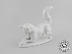 An Ss Allach-Made Male Fox Figurine By Theodor Kärner