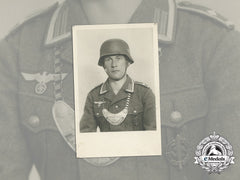 A Wartime Studio Portrait Of Wehrmacht Feldwebel