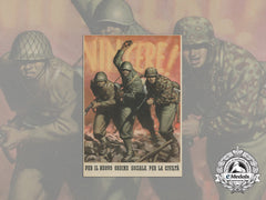 A Wartime Italian Propaganda Postcard By Gino Boccasile