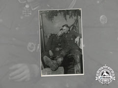 A Wartime Photo Of A Kc & Oak Leaves Recipient; Christmas 1944