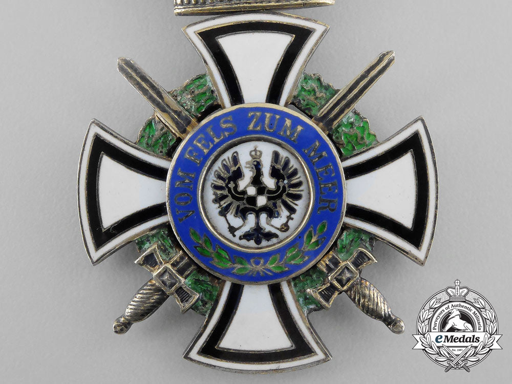 a_prussian_royal_house_order_of_hohenzollern;_knight's_cross_with_swords_by_sy&_wagner_bb_2684