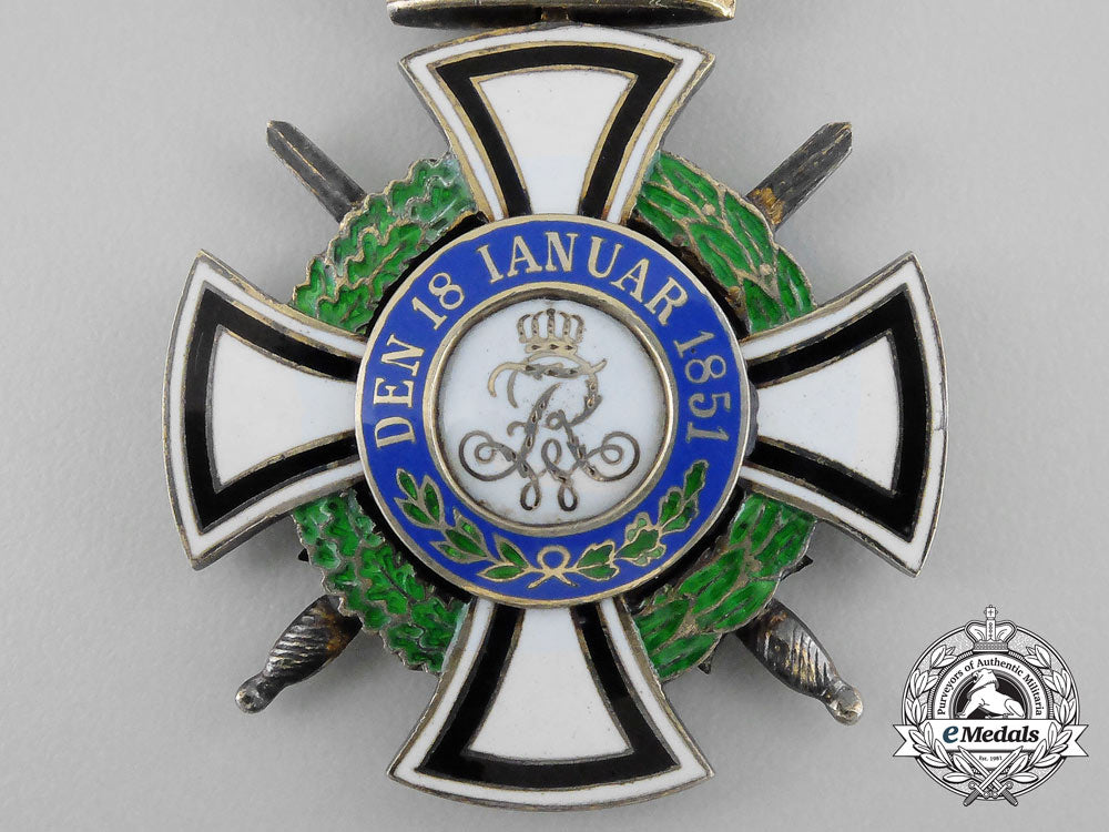 a_prussian_royal_house_order_of_hohenzollern;_knight's_cross_with_swords_by_sy&_wagner_bb_2685