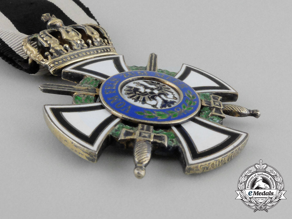a_prussian_royal_house_order_of_hohenzollern;_knight's_cross_with_swords_by_sy&_wagner_bb_2688