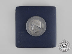 A Mint 14Th Panzer Division Medal In Its Original Case Of Issue