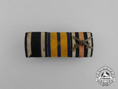 A First War German Schwarzburg Military Long Service Decoration Medal Ribbon Bar