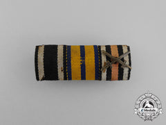 A First War German Schwarzburg Military Long Service Decoration Medal Ribbon Bar