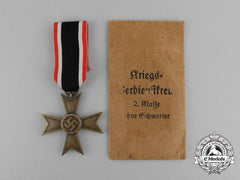 A War Merit Cross Second Class Without Swords With Its Packet Of Issue By Katz & Dehble