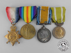 Canada, Cef. A Medal Group To Cpl. Charbonneau, C.a.m.c.
