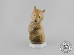 An Ss Allach-Made Standing Bear Figurine By Theodor Kärner