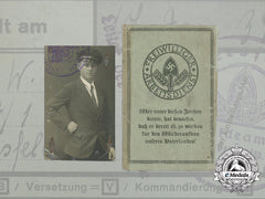 A Voluntary Labour Service (Rad Precursor) Id Card To Walter Weißenborn
