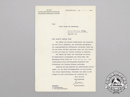 a_posthumous_award_notice_for_a_knight’s_cross_to_dieter_clemm_von_hohenberg_bb_3360