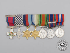 A Miniature Canadian Dso & Dfc Medal Bar