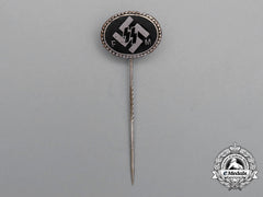 An Early Numbered Waffen-Ss Patron Member Lapel Stickpin By Deschler