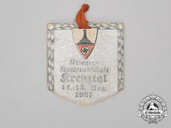 A 1937 Kyffäuser League Meeting Of The Comrades Of Kreuztal Badge
